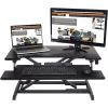 Victor High Rise Height Adjustable Compact Standing Desk with Keyboard Tray1
