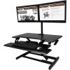 Victor High Rise Height Adjustable Compact Standing Desk with Keyboard Tray4