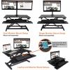 Victor High Rise Height Adjustable Compact Standing Desk with Keyboard Tray6