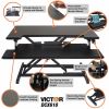 Victor High Rise Height Adjustable Compact Standing Desk with Keyboard Tray8