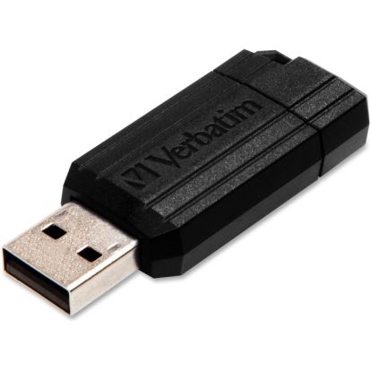 8GB PinStripe USB Flash Drive - Black1