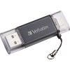 32GB Store 'n' Go Dual USB 3.0 Flash Drive for Apple Lightning Devices - Graphite2