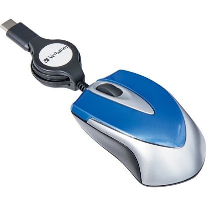 Verbatim USB-C Mini Optical Travel Mouse-Blue1