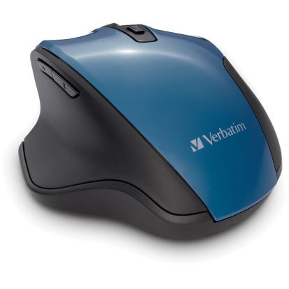 Verbatim Silent Ergonomic Wireless Blue LED Mouse - Dark Teal1
