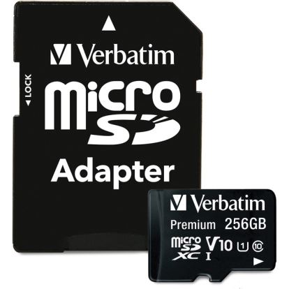 Verbatim Premium 256 GB Class 10/UHS-I (U1) microSDXC - 1 Pack1