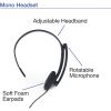 Verbatim Mono Headset with Microphone and In-Line Remote7