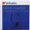 Verbatim Mono Headset with Microphone and In-Line Remote10