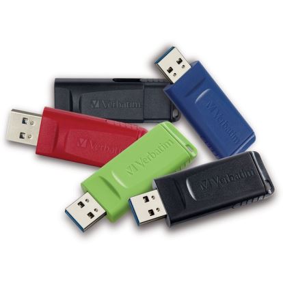 32GB Store 'n' Go&reg; USB Flash Drive - 5pk - Assorted1