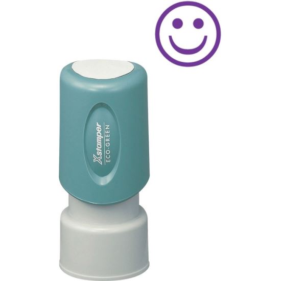 Xstamper Pre-Inked Specialty Smiley Face Stamp1