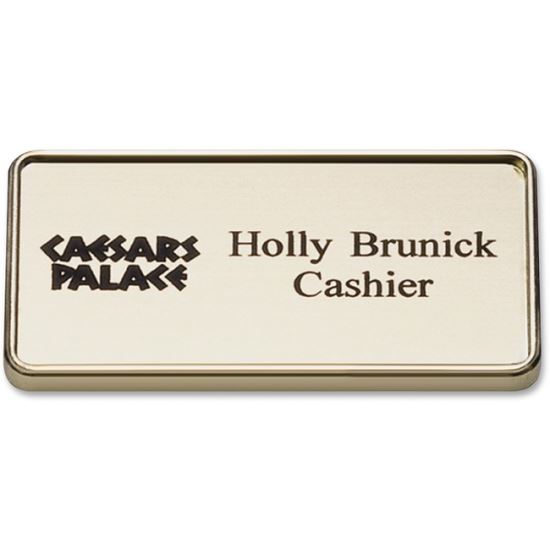 Xstamper 1-1/2"x3" Framed Logo Name Badge1