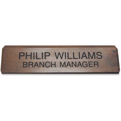 Xstamper Engraved Walnut Desk Sign1