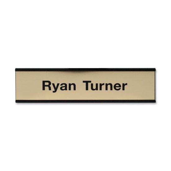 Xstamper Xecutives Black Aluminum Wall Signs1