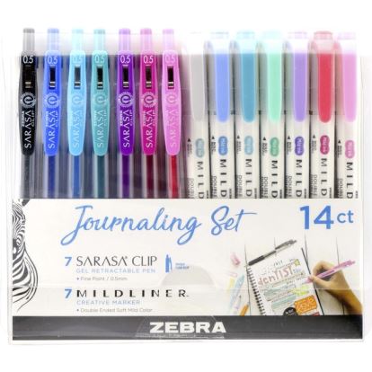 Zebra Journaling Set Mildliner & Sarasa Clip Gel Pen and Highlighter Set1
