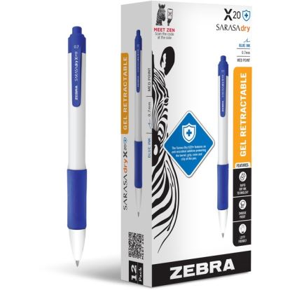Zebra SARASA dry X20+ Gel Retractable Pens1
