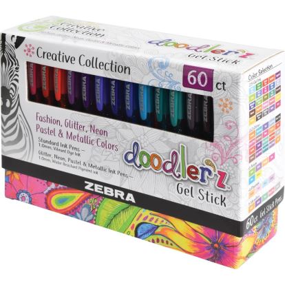 Zebra Doodler'z Gel Stick Pens1