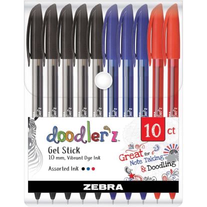 Zebra Doodler'z Gel Stick Pens1