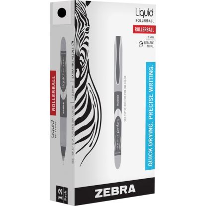 Zebra Pen Liquid Rollerball Needle point Pen1