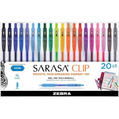 Zebra Sarasa Clip Retractable Gel Ink Pens1