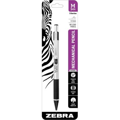 Zebra M-301 Stainless Steel Mechanical Pencils1