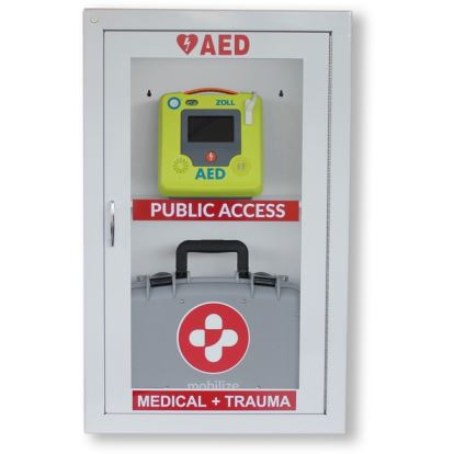 ZOLL Medical AED Combo Wall Cabinet with Alarm1