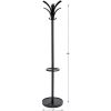 Brio Coat Stand, 13.75w x 13.75d x 66.25h, Black5