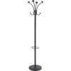 Viena Coat Stand, Eight Knobs, Steel, 16w x 16d x 70.5h, Black1