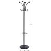 Viena Coat Stand, Eight Knobs, Steel, 16w x 16d x 70.5h, Black5