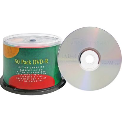 Compucessory DVD Recordable Media - DVD-R - 16x - 4.70 GB - 50 Pack1