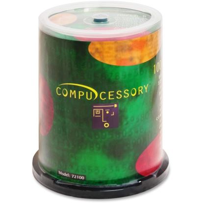 Compucessory CD Recordable Media - CD-R - 52x - 700 MB - 100 Pack Spindle1