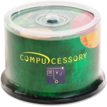 Compucessory CD Recordable Media - CD-R - 52x - 700 MB - 50 Pack Spindle1