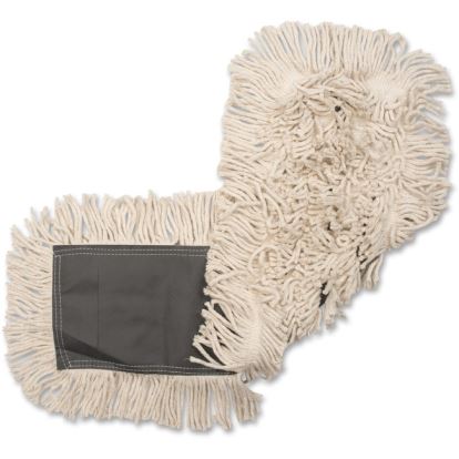 Disposable Dust Mop Head, Cotton, 18w x 5d1