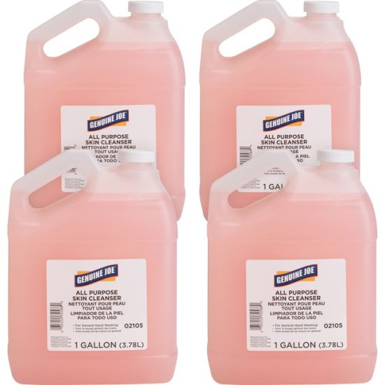 Mild Cleansing Pink Lotion Soap, Cherry Scent, Liquid, 1 gal Bottle, 4/Carton1