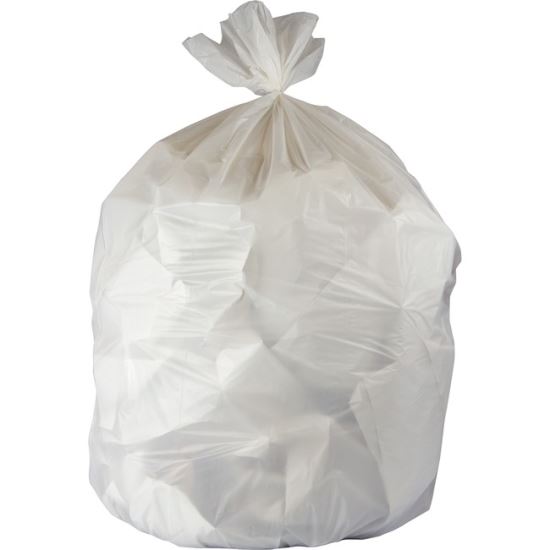 Low-Density Waste Can Liners, 16 gal, 0.4 mil, 24" x 32", White, 500/Carton1