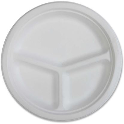 Genuine Joe 3-compartment Disposable Plates1