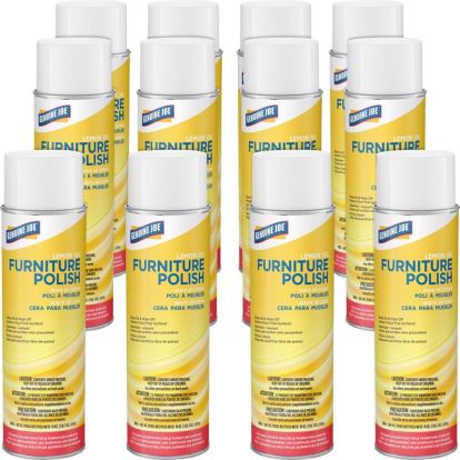 Furniture Polish, Lemon, 19 oz Aerosol Spray, 12/Carton1