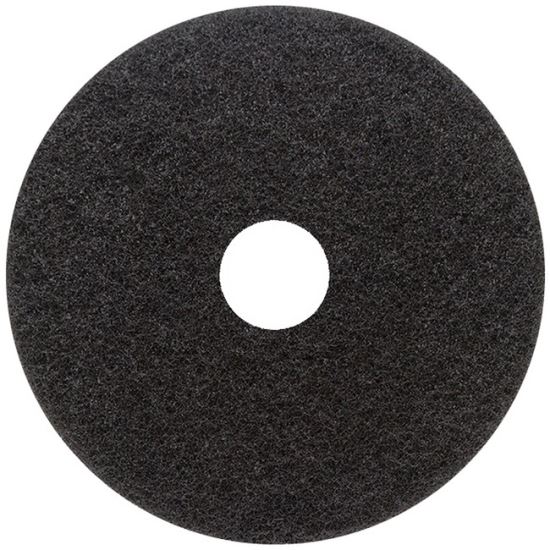 Stripping Floor Pads, 18" Diameter, Black, 5/Carton1