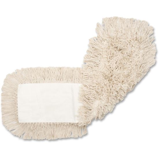 Industrial Dust Mop Head, Hygrade Cotton, 18w x 5d, White1