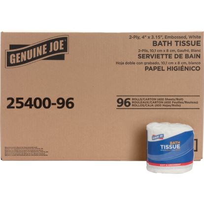 Genuine Joe 2-ply Standard Bath Tissue Rolls1