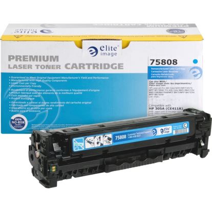 Remanufactured Cyan Toner, Replacement for 305A (CE411A), 2,600 Page-Yield1