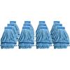 Microfiber Looped-End Wet Mop Heads, Medium, Blue, 12/Carton, 12/Carton1