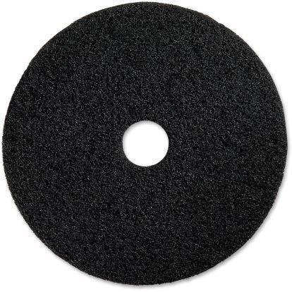 Stripping Floor Pads, 16" Diameter, Black, 5/Carton1