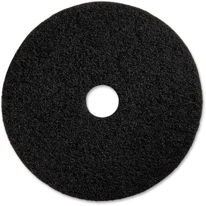 Stripping Floor Pads, 19" Diameter, Black, 5/Carton1