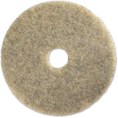 Natural Hog Hair Burnishing Floor Pads, 20" Diameter, Tan, 5/Carton1