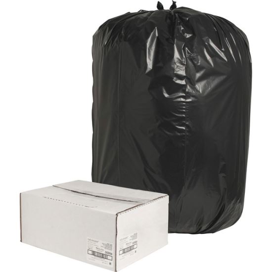 Low Density Repro Can Liners, 60 gal, 1.6 mil, 38" x 58", Black, 10 Bags/Roll, 10 Rolls/Carton1