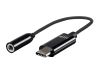 Monoprice 33044 cable gender changer USB-C 3.5mm Black1