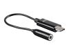 Monoprice 33044 cable gender changer USB-C 3.5mm Black2