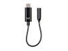 Monoprice 33044 cable gender changer USB-C 3.5mm Black3