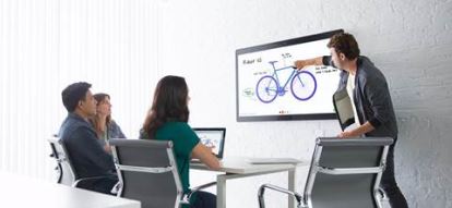 Cisco Spark Board 55 interactive whiteboard 55" 3840 x 2160 pixels Touchscreen Black HDMI1