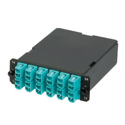 Panduit FCZO-12-10Y fiber optic adapter LC/MPO 1 pc(s) Aqua color, Black1