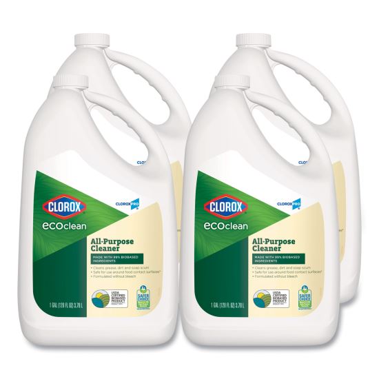 Clorox Pro EcoClean All-Purpose Cleaner, Unscented, 128 oz Bottle, 4/Carton1